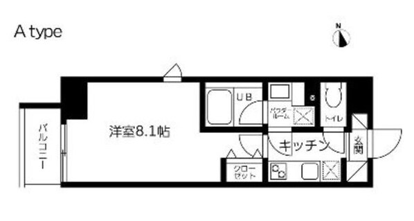 スカイコート蔵前IIの物件間取画像